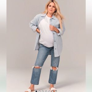 Abercrombie & Fitch Maternity Ankle Straight Jean 28/6 Long